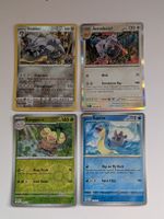 4-teiliges Set aus Holo und Reverse Holo Karten