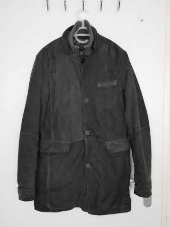 Wildlederjacke, Grösse S, Schwarz