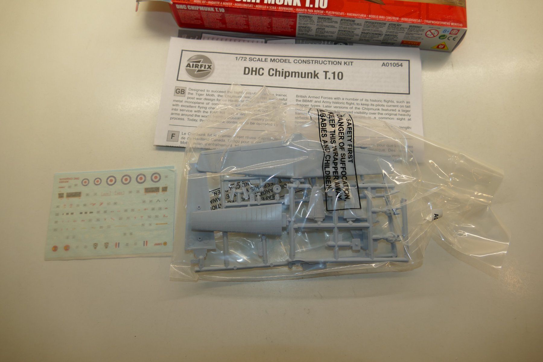 Airfix Kit di modellismo & Modellini statici: Airfix 1:72: DHC Chipmunk T.10 – Nuovo (secondo la descrizione) da Niederhasli venduto da rail-duerst 1