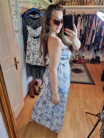 Zebra Maxi Sommerkleid Gr. M