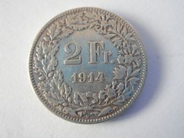 2 Fr. 1914 silber