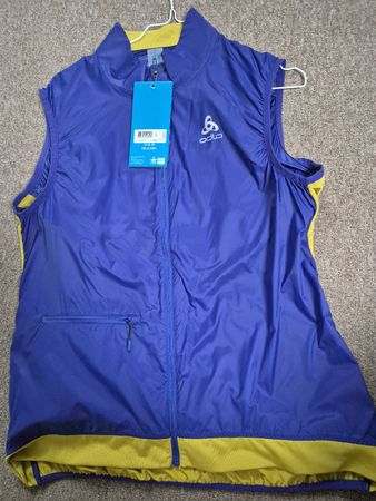 NEU Odlo Damen Sport Weste Gr L lila/Gelb velo laufen