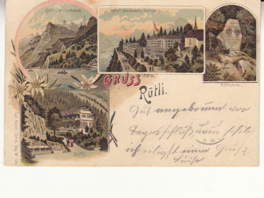 Ansichtskarten: Rütli 1901 – Gebraucht aus Bürglen TG von StampGraf