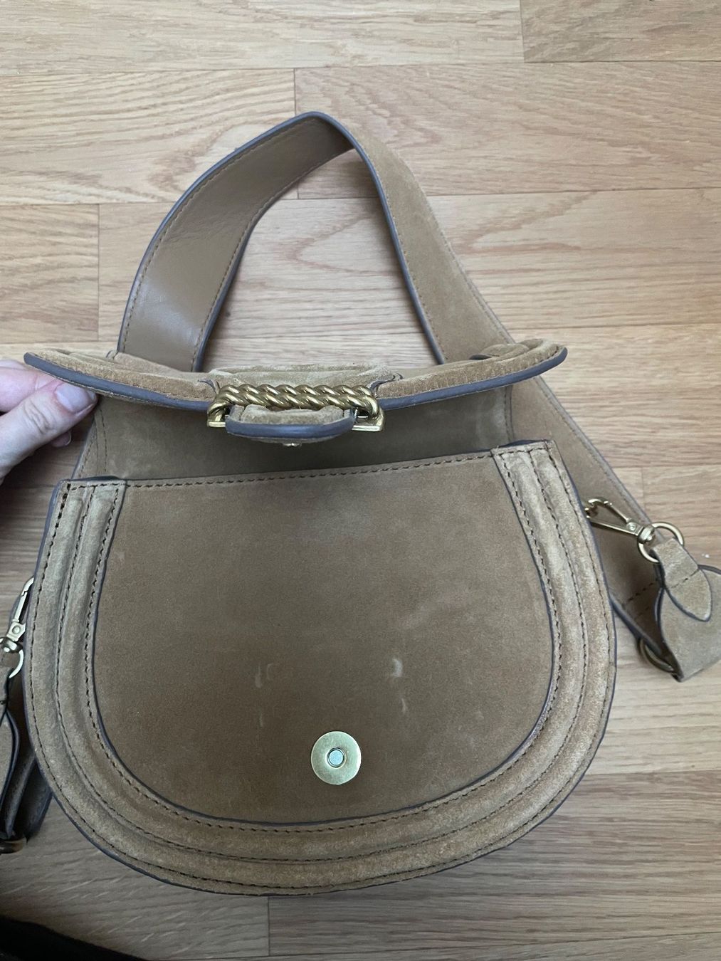 Mango Borse da donna: Mango Wildleder Tasche Beige Braun – Usato da Itingen venduto da Granini_93 2