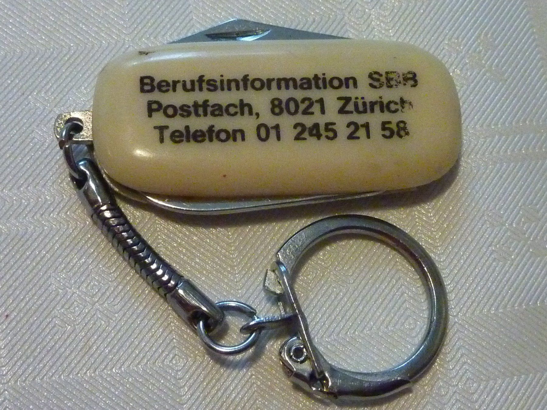Taschenmesser: Vintage kleines Sackmesser SBB Berufsinformation – Gebraucht aus Dietikon von damaszen 3