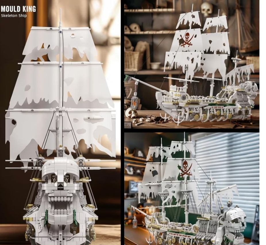 Mould King Kit di costruzioni: Grosse Piratenschiff Bausatz  – Usato da Ebikon venduto da val_w5jm