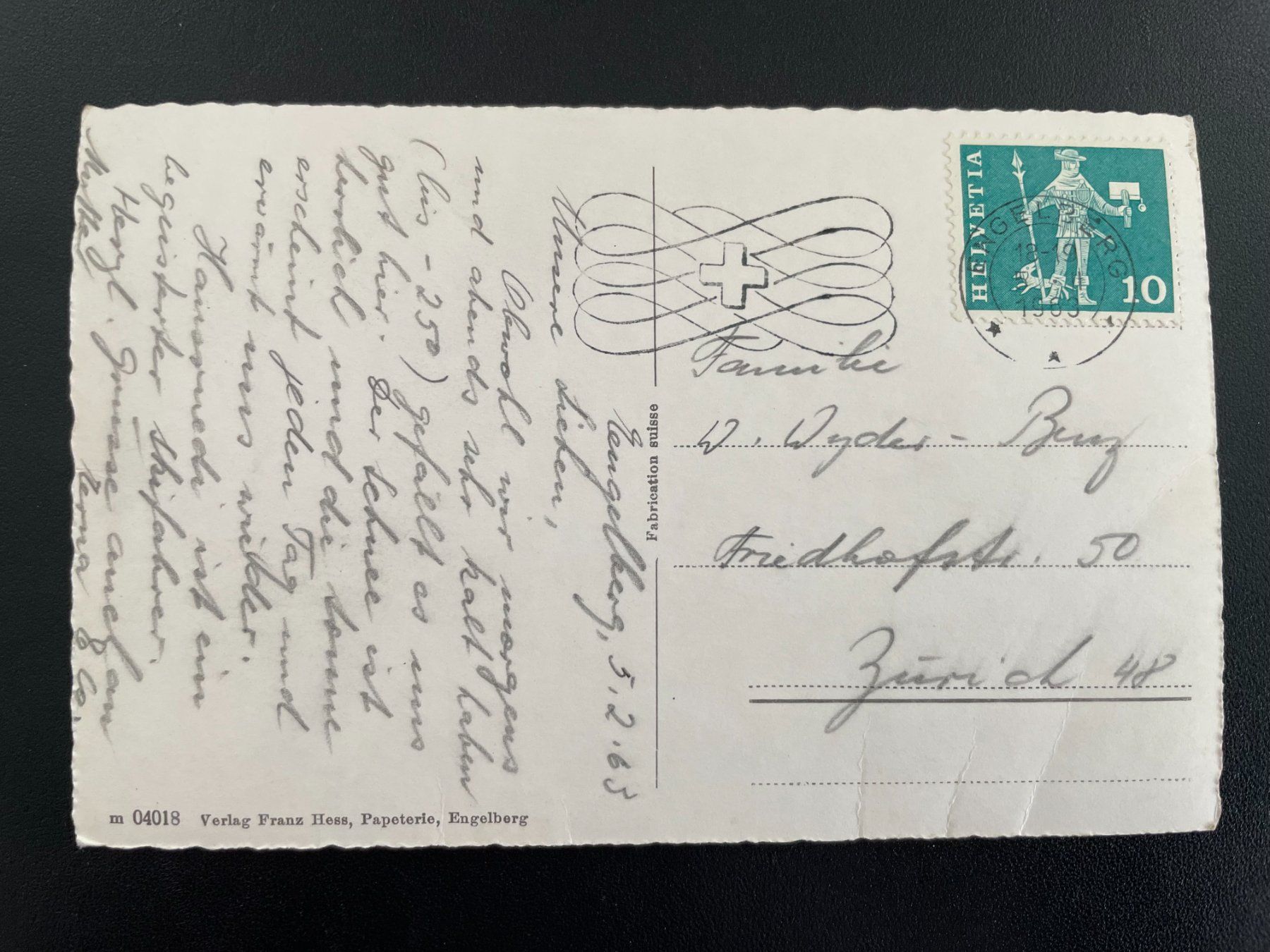 Cartes postales: AK OW Engelberg mit Hahnen – D'occasion à Thal par Danny82 1