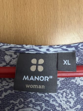 Manor blouse femme bleu motif cachemire taille XL