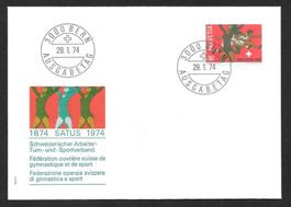 FDC Nr. 549 100 Jahre Satus ET 29.1.1974