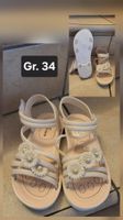 Kinder Sandalen Blumen weiss Grösse 34