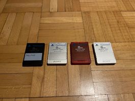 4x originale Sony Ps2 Memory Cards