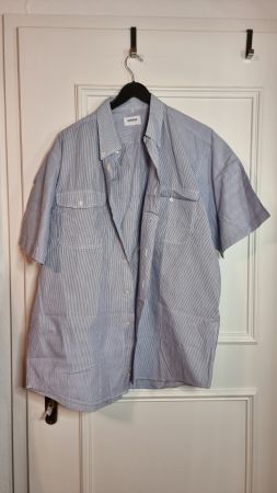 Manhattan Club Herrenhemd Kurzarm gestreift Gr. XL