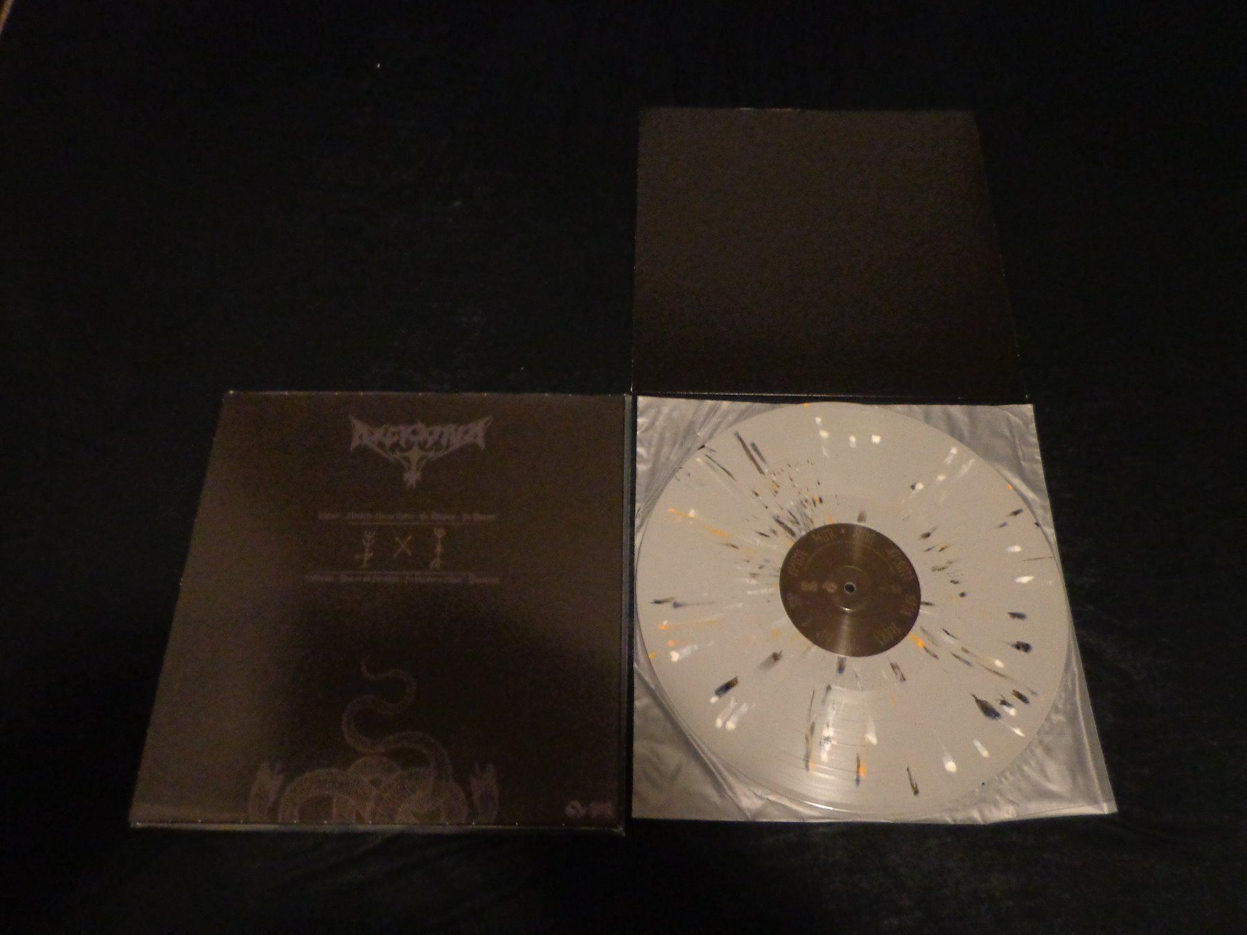 Schallplatten: Arckanum-Helvitismyrkr 12'' Grey Splatter Vinyl LP – Neu (gemäss Beschreibung) aus Brienz BE von INTERNALFIRE 1