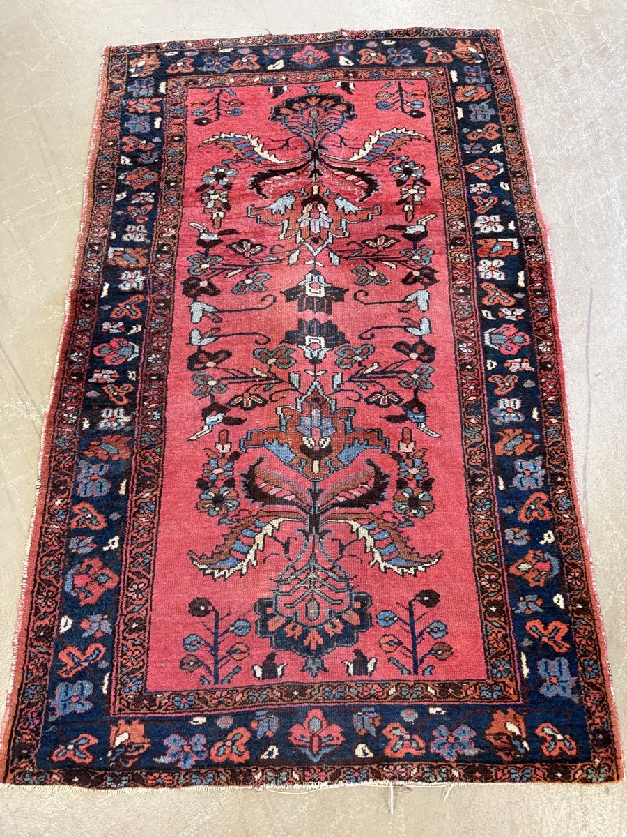 Tappeti: Persischer Teppich, rot-blau, vintage, echtes Einzelstuck! – Usato da Strengelbach venduto da RaenAntikDesign