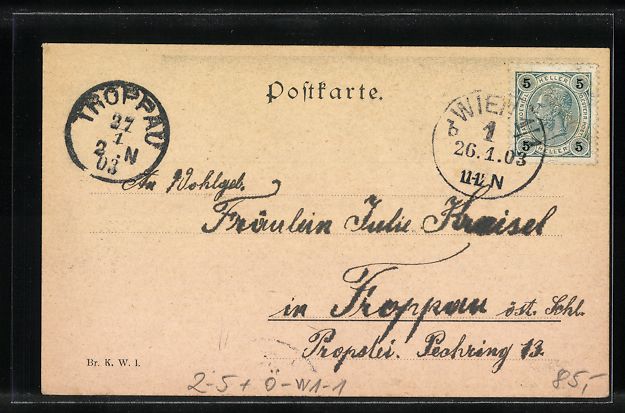 Ansichtskarten: Wien, Permanente Ansichtskarten-Ausstell – Gebraucht aus Berlin von bartko-reher 1