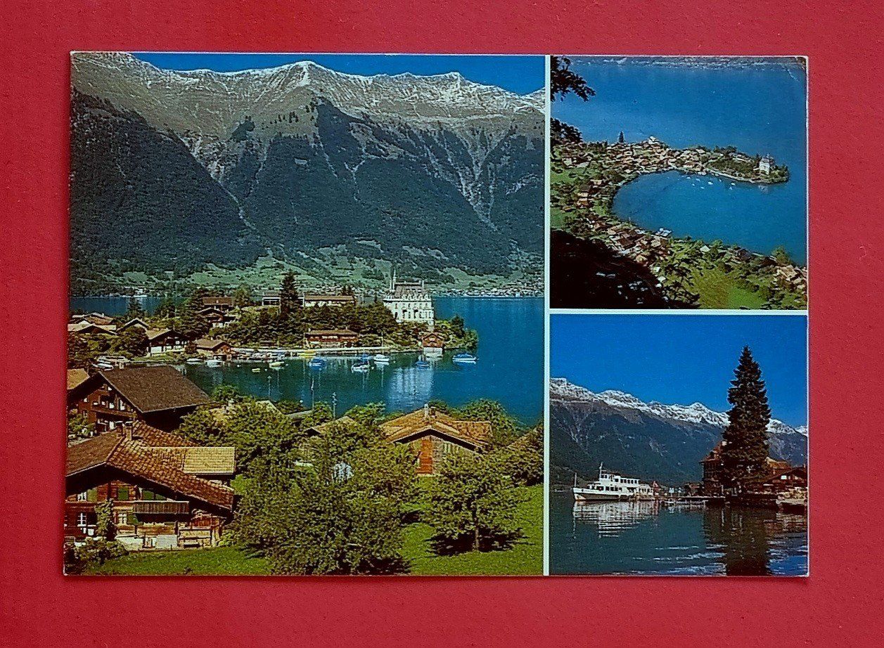 Cartoline postali: Iseltwald - Mehrbildkarte - 1988 – Usato da Rothrist venduto da RROENK