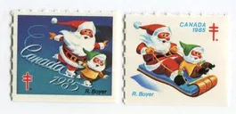 Briefmarken "Weihnachtsmann". Kanada.