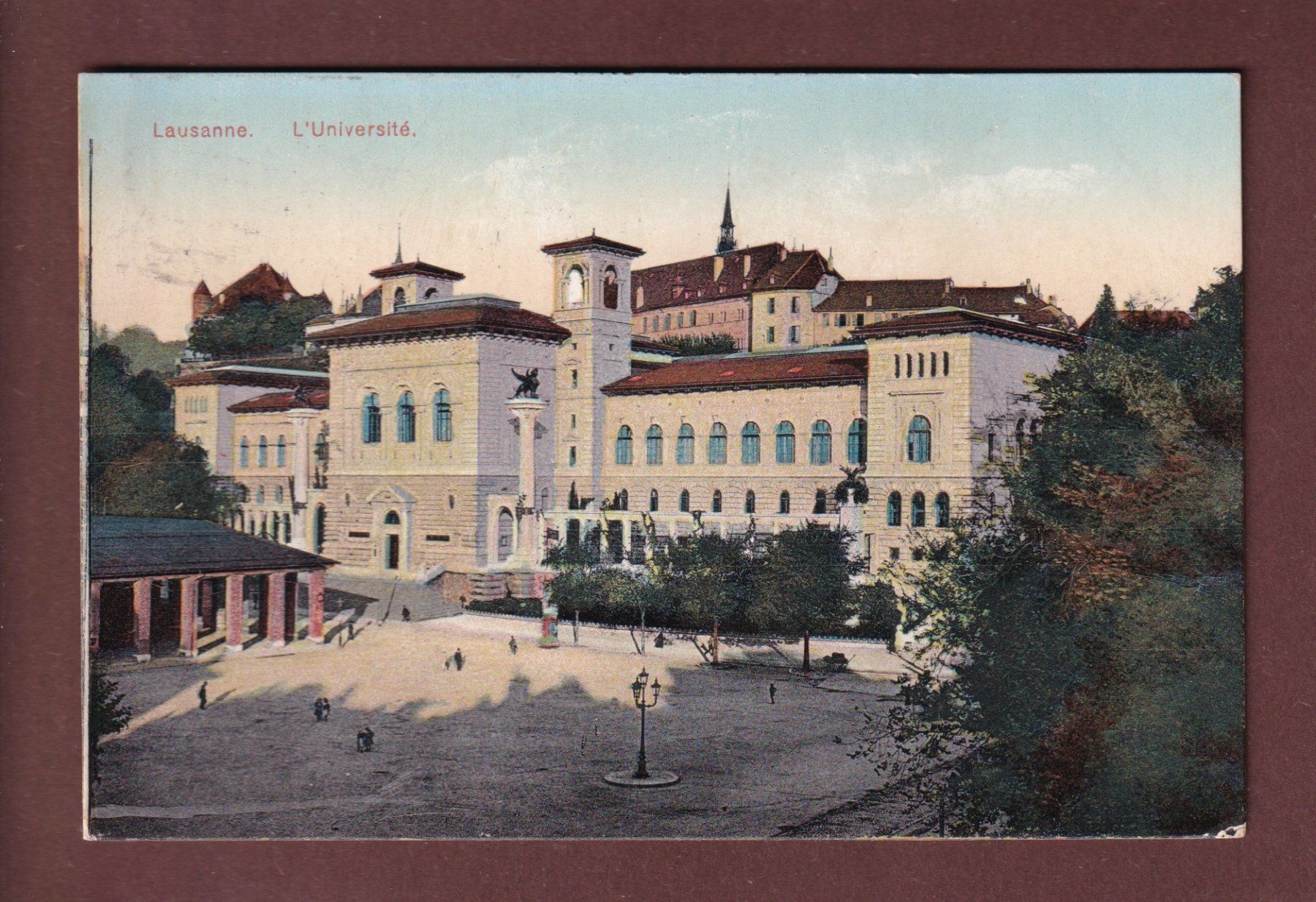 Cartoline postali: LAUSANNE - Université - 1910 – Usato da Pully venduto da nicecards-shop