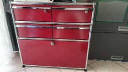 USM Haller Sideboard, Rot - Zeitloses Design für Ihr Zuhause