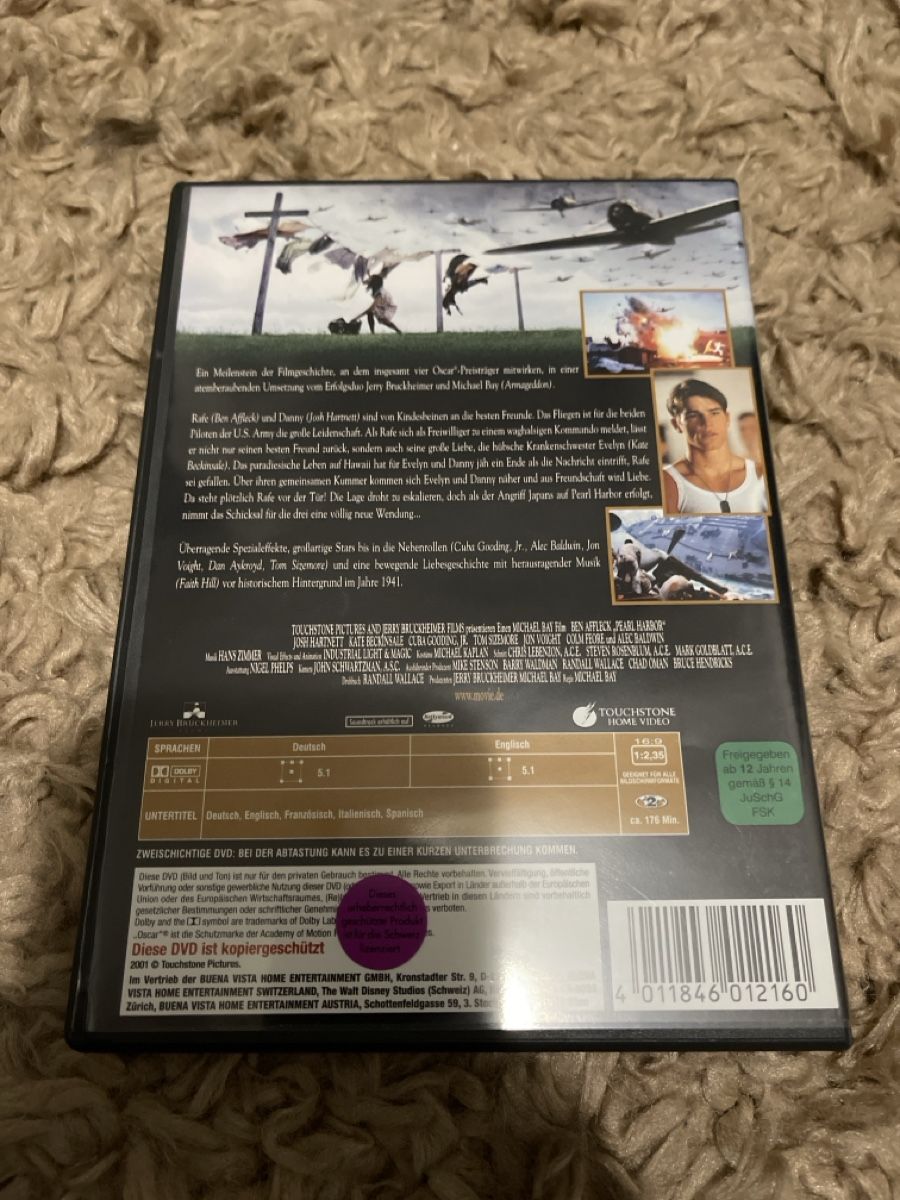 Tutti i DVDs: DVD Pearl Harbor - Die Standardversion auf einer Disc – Usato da Unterkulm venduto da AnoliOccasion 2