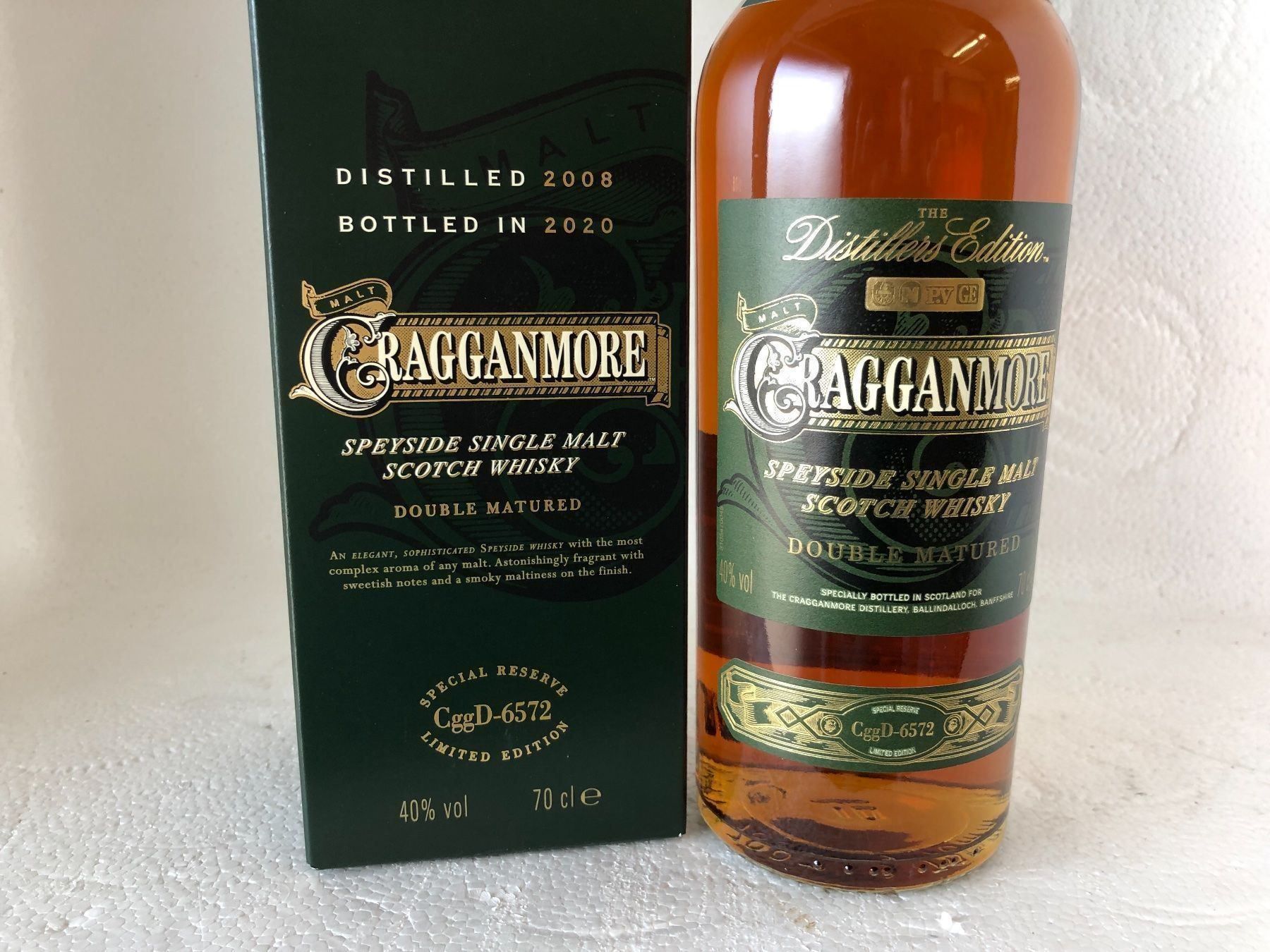 Bevande alcoliche: 1 Flasche Cragganmore Single Malt 2008... – Nuovo e nell'imballaggio originale da Wöschnau venduto da Vinsale 1