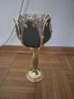 PartyLite Kerzenständer Lotus Messing & Glas Windlicht