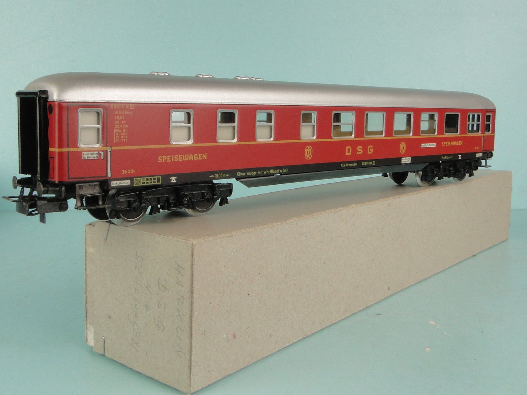 Märklin Modellini di ferrovie: Märklin 4024 Restaurant DSG, Blech – Usato da Bülach venduto da cann11 6