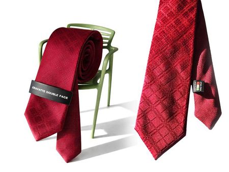 Seiden-Krawatte reversible doubleface zweiseitig tragbar