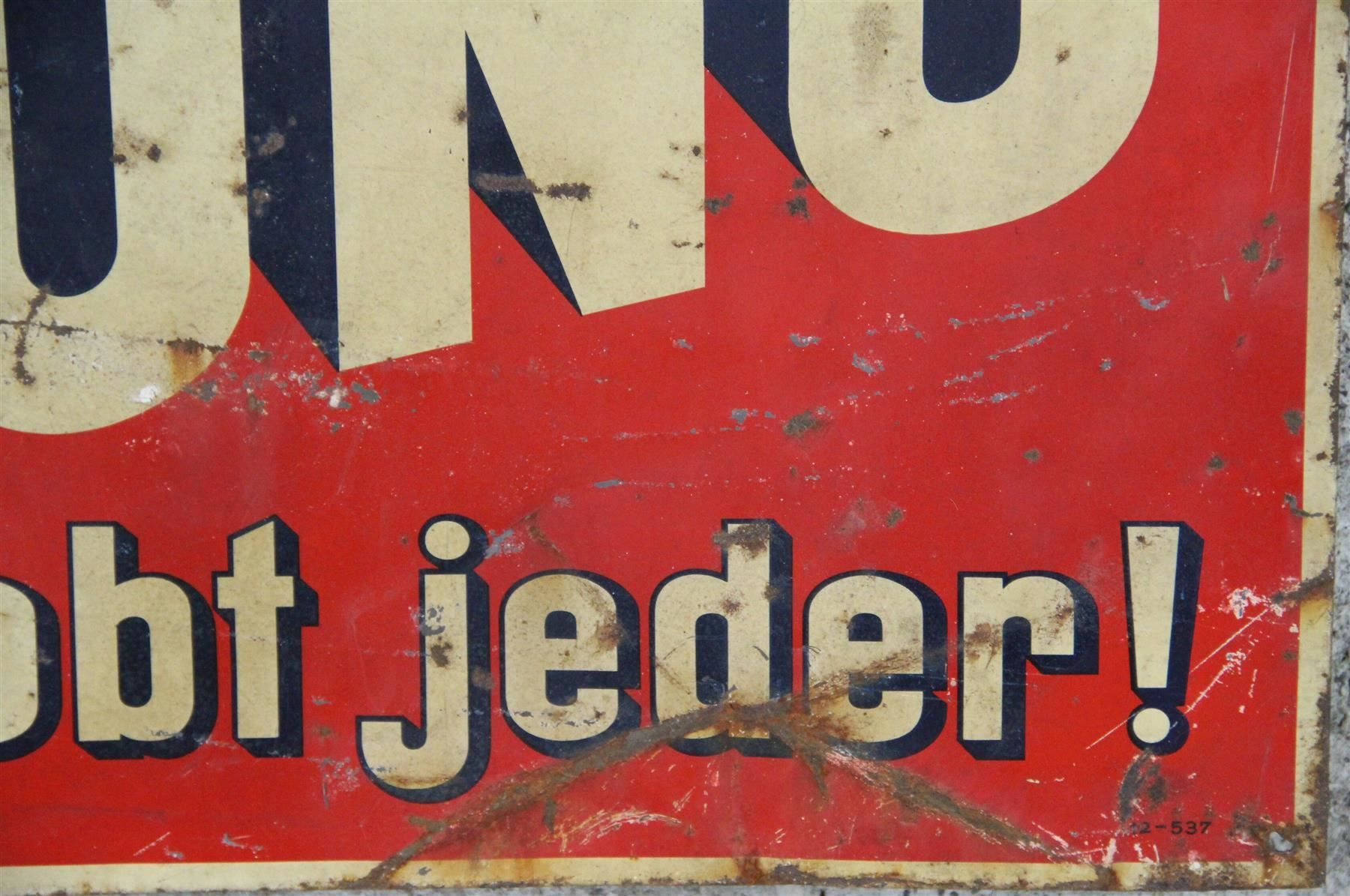 Insegne: Blechschild "Juno " – Usato da Birrwil venduto da brandschatz_birrwil 6