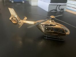 Spielzeug Helikopter , goldfarben (Blattgold?)