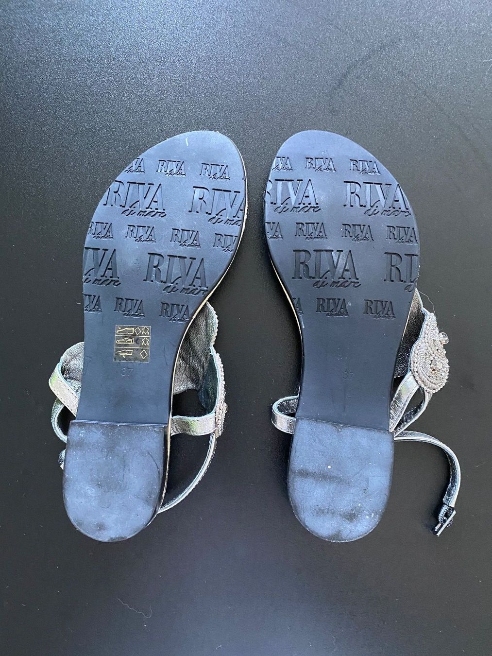 Scarpe da donna: Zehensandale Leder silber – Nuovo (secondo la descrizione) da Freidorf TG venduto da sito75 1