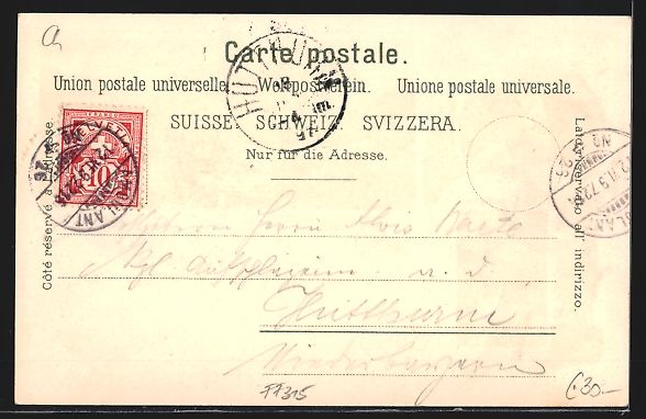 Ansichtskarten: Litho Ragaz, Taminaschlucht, Bad Pfäffe – Gebraucht aus Berlin von bartko-reher 1