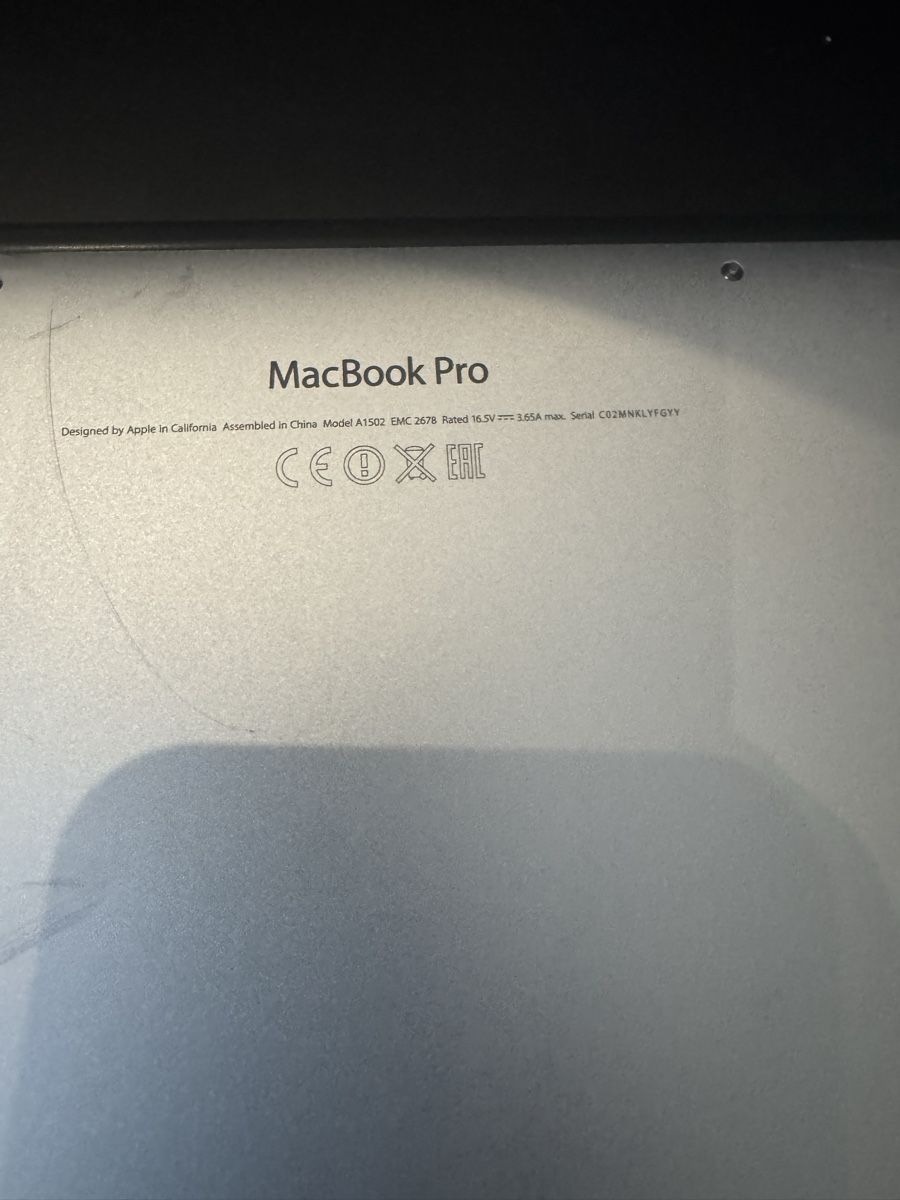 Apple Notebooks: Apple MacBook Pro A1502 13 pouces  – Defekt aus Biel/Bienne von Baol1 2