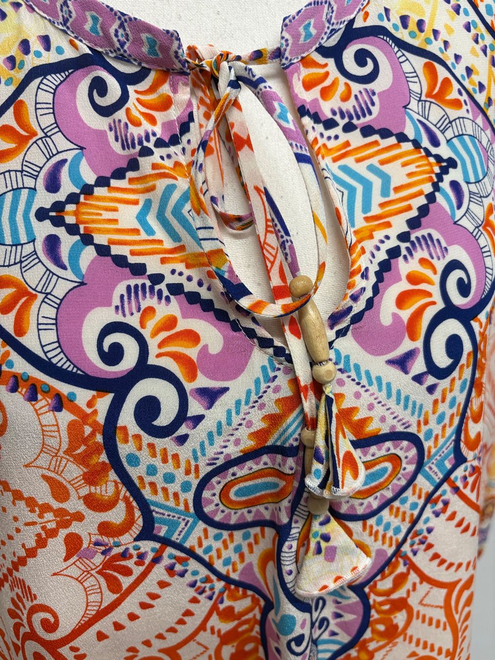Camicette: Hale Bob Bluse mit buntem Ethno-Muster Gr. L Tunika Seide – Nuovo (secondo la descrizione) da Regensdorf venduto da secondchancefashion 2