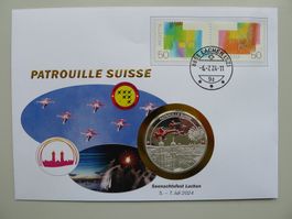 2024, Patrouille Suisse Numisbrief "Seenachtsfest Lachen"