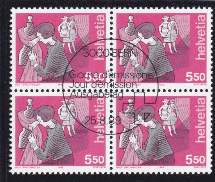 Alle Briefmarken: ET Mensch und Beruf 1989-1994 – Neu (gemäss Beschreibung) aus Schliern b. Köniz von joni20 7