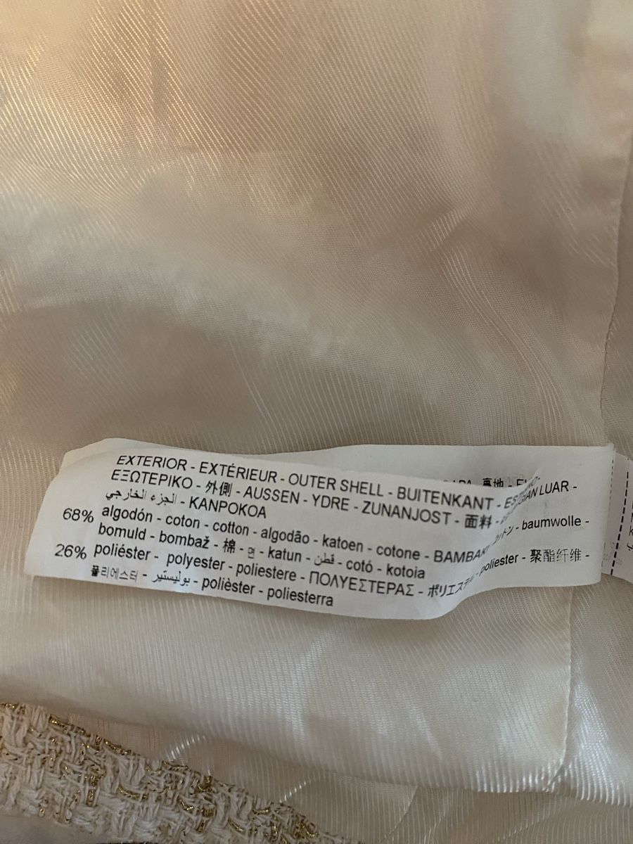 Zara Giacche: Zara elegante Übergangsjacke beige kariert – Usato da St. Gallen venduto da delideja01 6