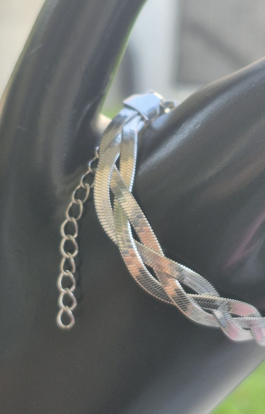 Armbänder & -reifen: Bracciale donna argento intrecciato regolabile – Neu (gemäss Beschreibung) aus Giubiasco von Stefaniav 2