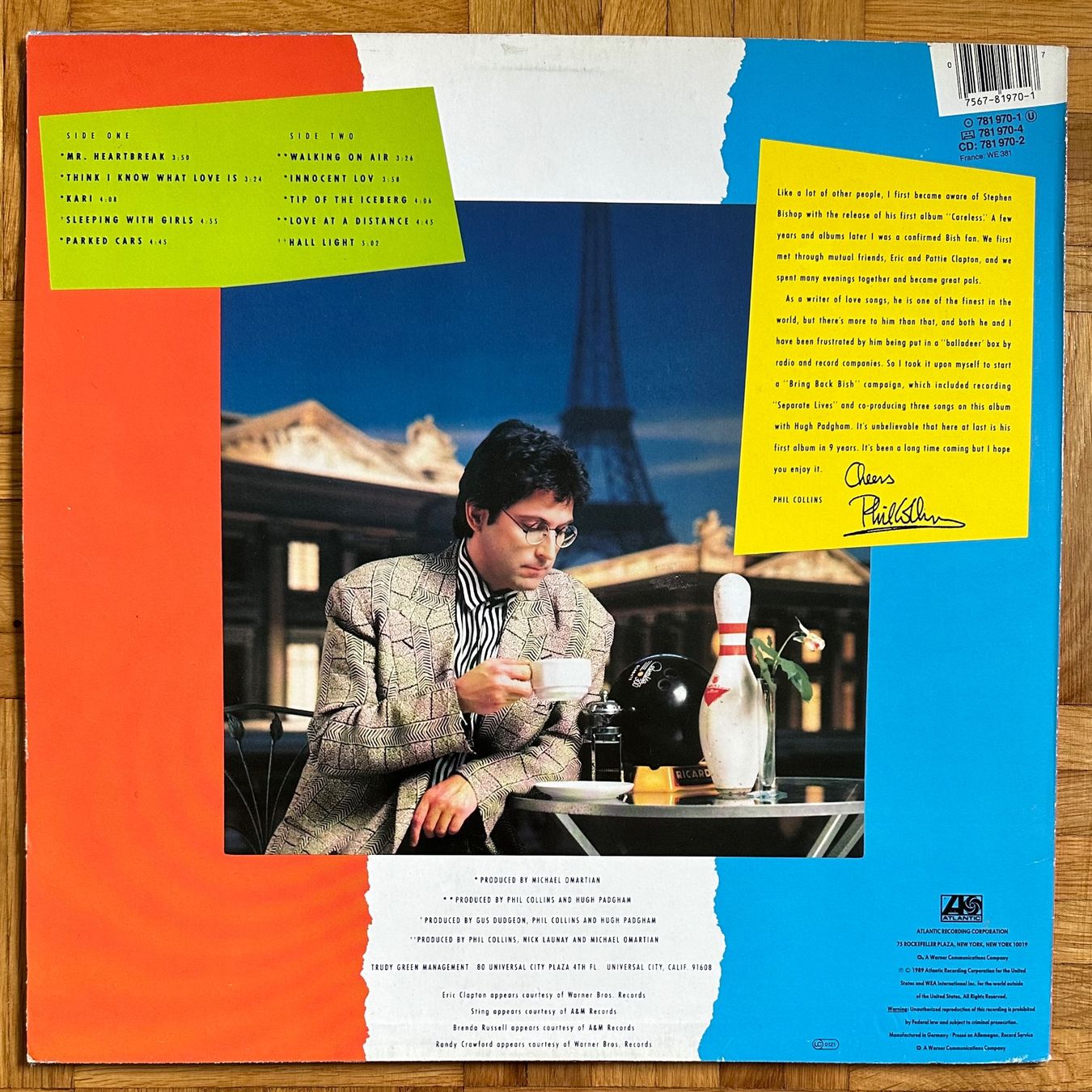 Vinyles: LP - Stephen Bishop - Bowling In Paris – D'occasion à Breganzona par Onairda75 1