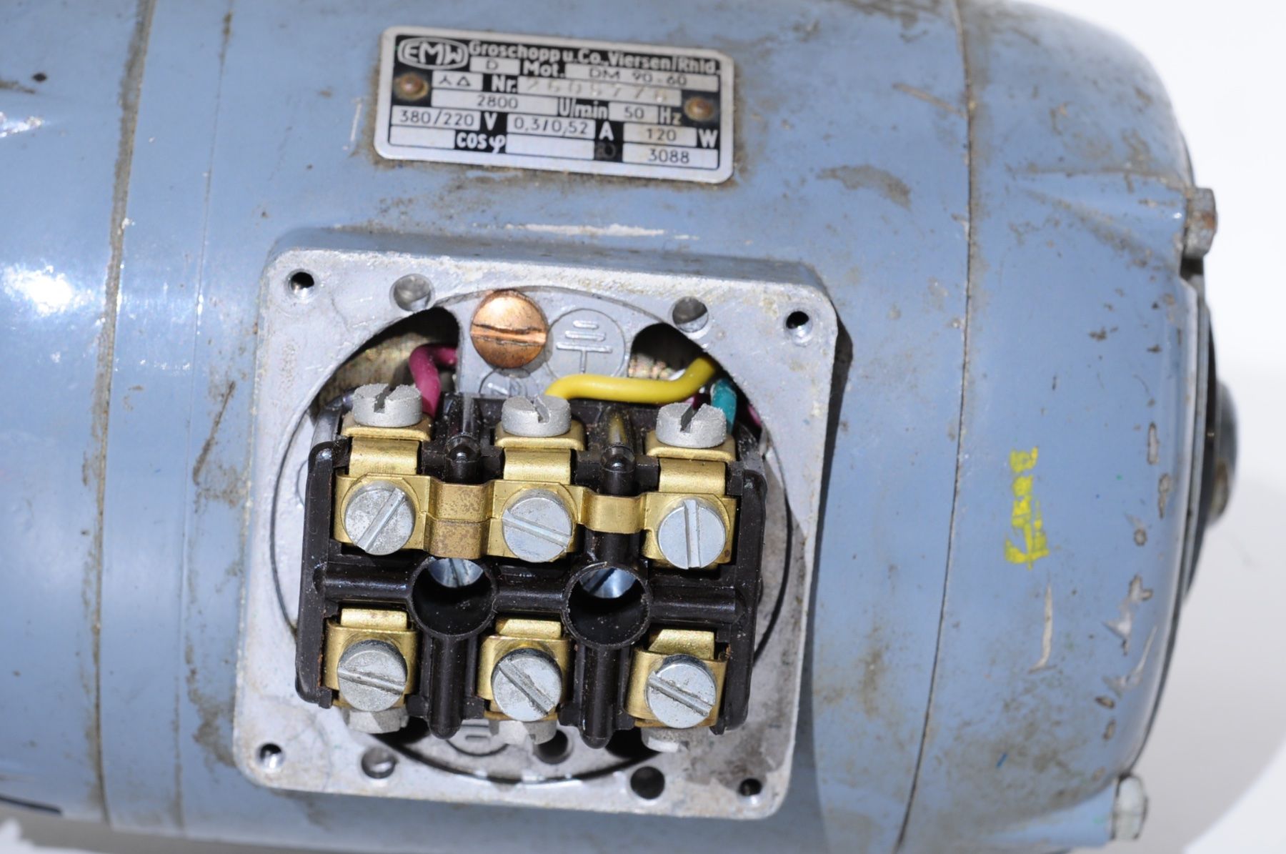 Motoren: Elektromotor 220/380 Volt mit Getriebe – Gebraucht aus Rheinfelden von Fotomechaniker-AD 3