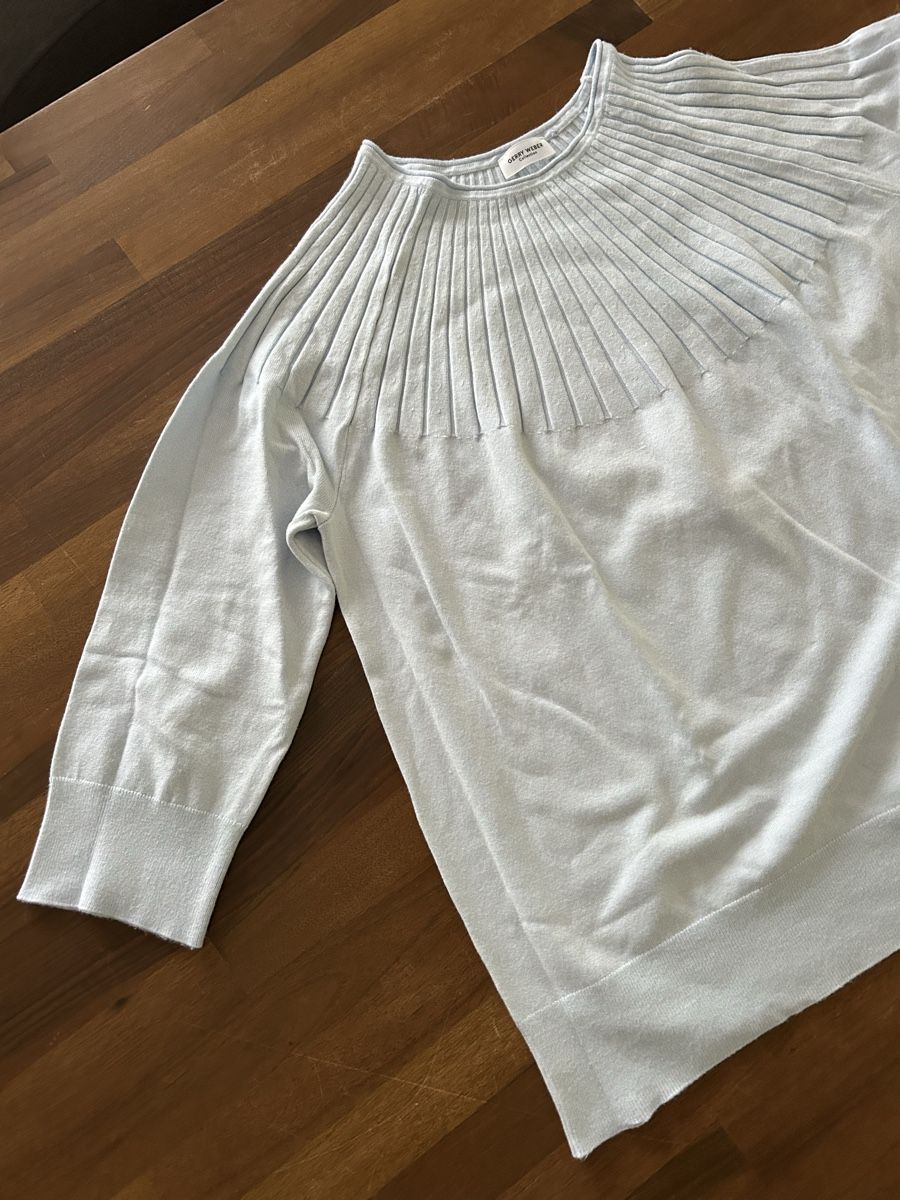 Gerry Weber Maglioni & Felpe: Gerry Weber Feinstrick Pullover Hellblau Pastell – Usato da Balsthal venduto da LaLiLu77 3