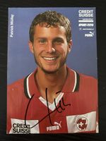 Patrick Müller Autogrammkarte - Fussball Legende!