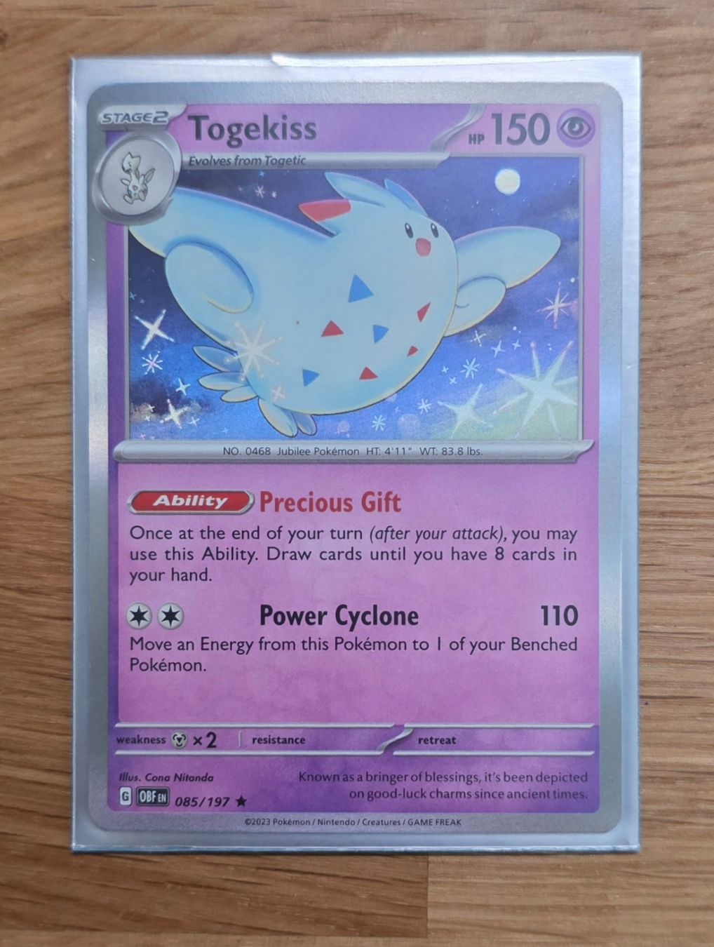 Pokémon Carte collezionabili: Togekiss 085/197 – Nuovo (secondo la descrizione) da Arbon venduto da Twist05
