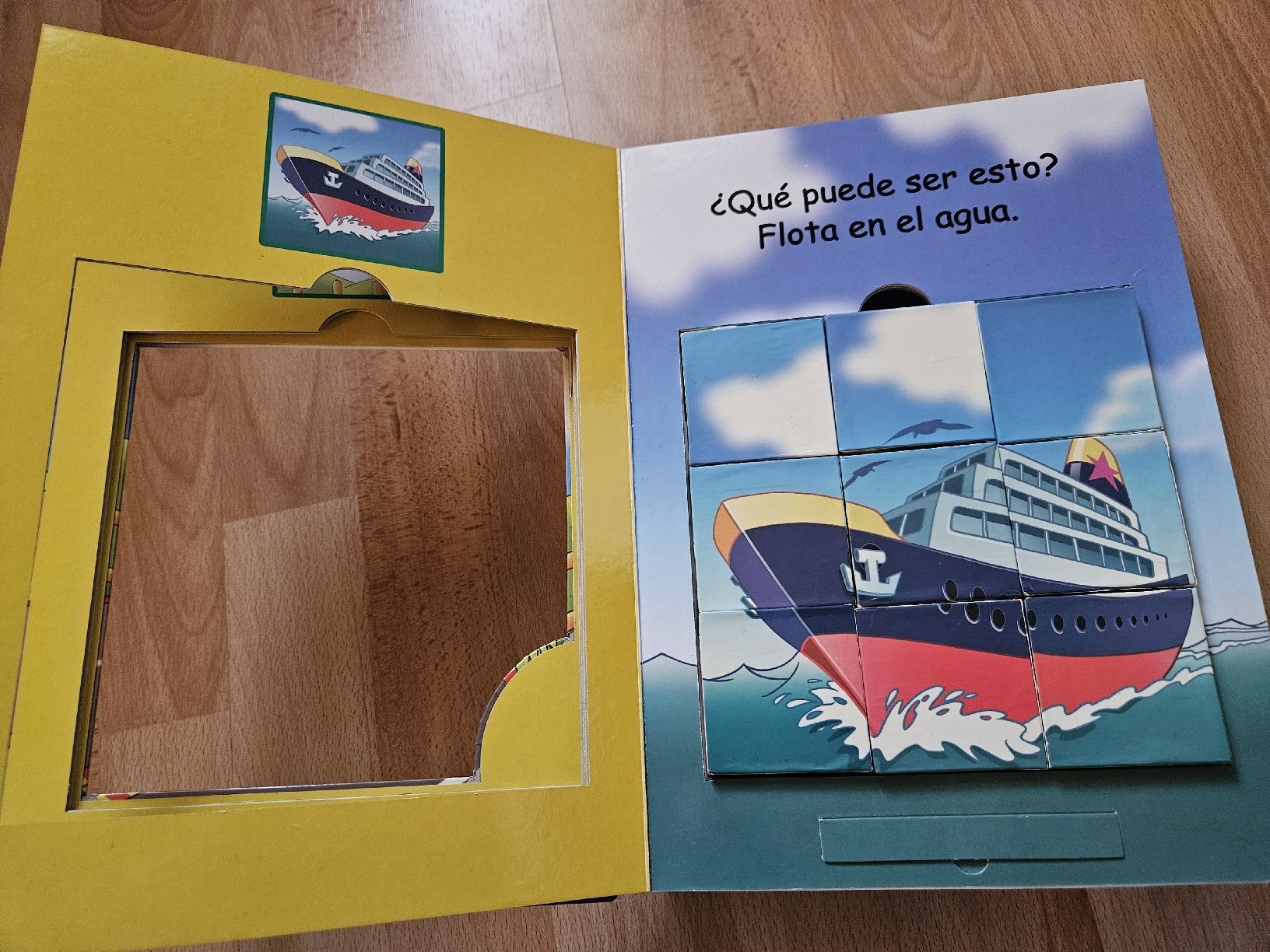 Puzzle: Kinderbuch "Transportmittel" mit Puzzle, Spanisch – Usato da Ebikon venduto da SecondChance_byM 1