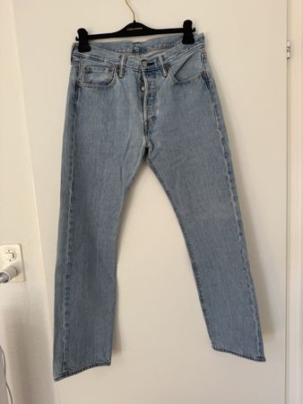 Levi's 501 Jeans Hellblau Grösse W32 L32 Herren Oryginal