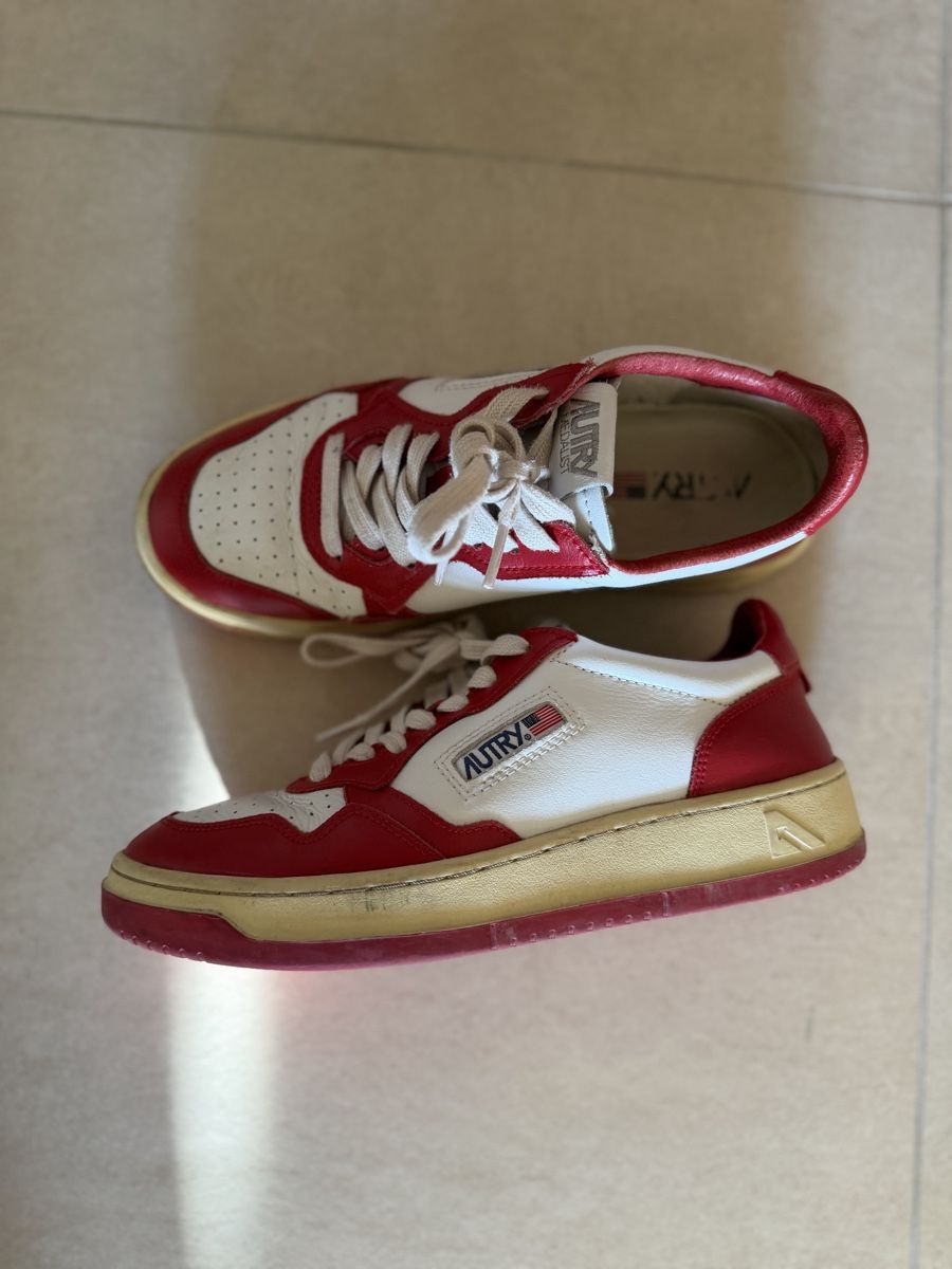 Autry Chaussures femmes: Autry baskets vintage blanches et rouges, Taille 39 – D'occasion à La Chaux-de-Fonds par cle_ll7r 1