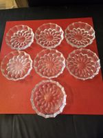 Lot de 7 coupelles en verre vintage, parfait pour l'été