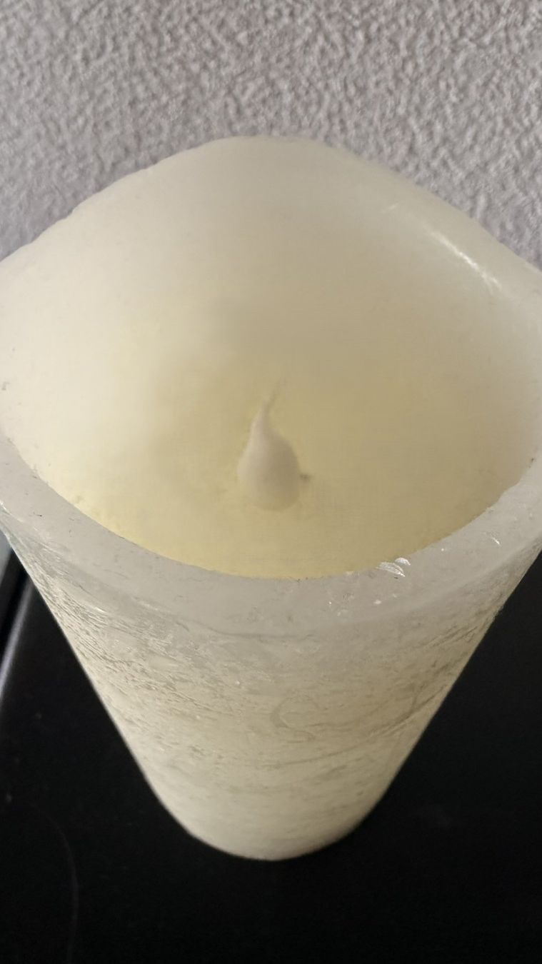 Candele: LED Kerze Elfenbein Echtwachs Optik - mit Timer – Usato da Lommis venduto da manmarmi 2