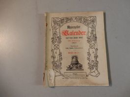Appenzeller Kalender, Jahrgang 1943, Rarität für Sammler!