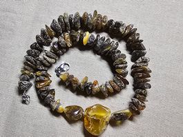58g Naturbernstein Ausdrucksstarke Unikat Bernsteinkette
